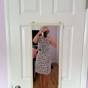 Chapter Monochrome Patterned Midi Dress